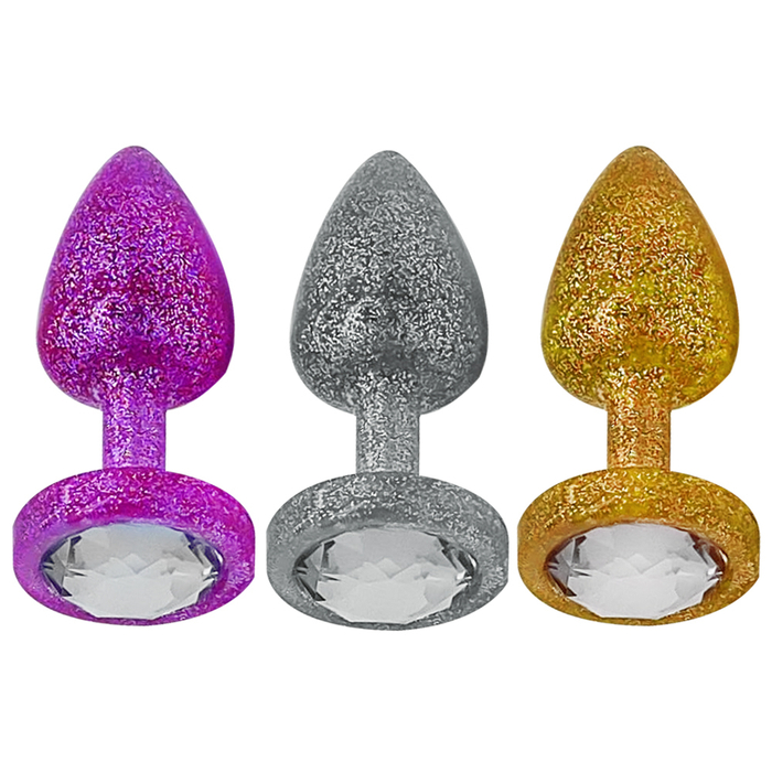 Plug Anal Glitter Lux Pequeno Less Hard