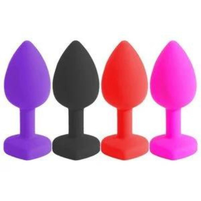 Plug Anal Silicone Coração Grande 9,0 X 4,0 Cm Vibe Toys