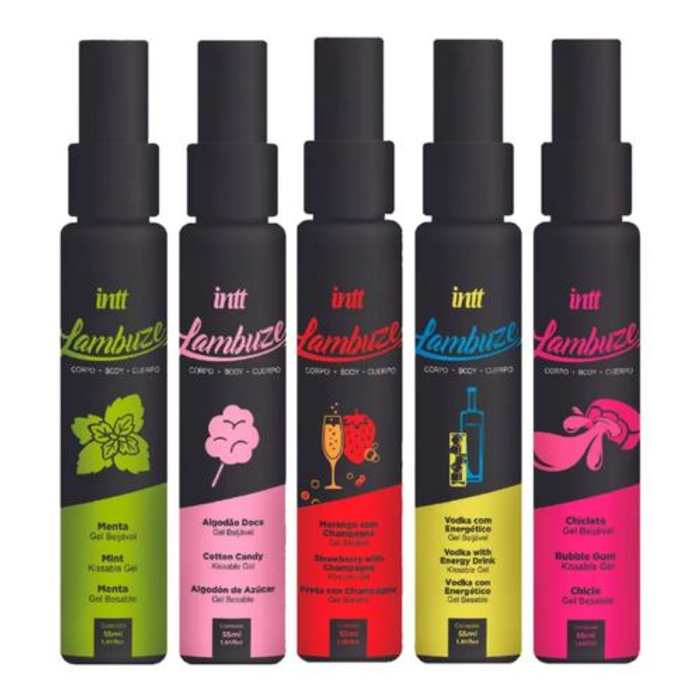 Lambuze Gel Beijável Para Massagem Hot 55ml Intt