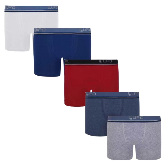 Cueca Boxer Kids Com Cotton E Elastano Lupo