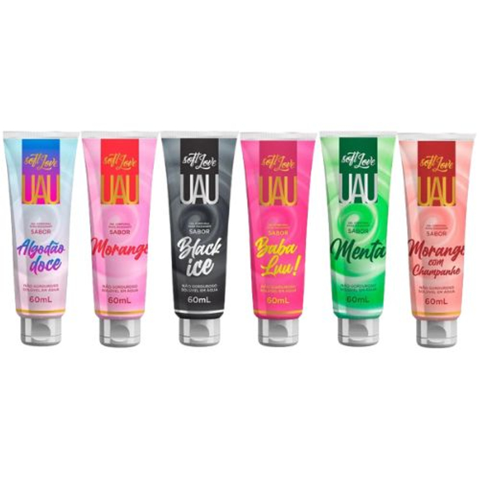 Uau Gel Lubrificante Beijável 60ml Soft Love