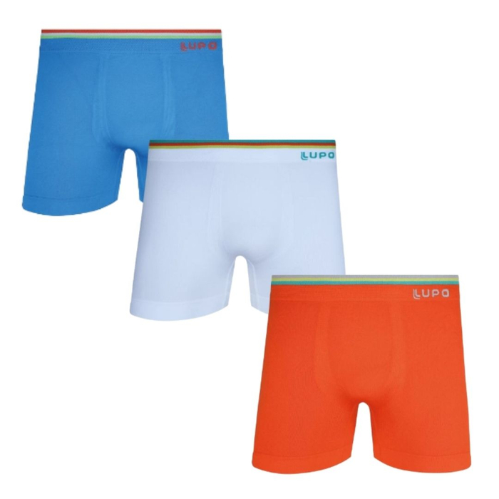 Cueca Boxer Microfibra Sem Costura Lisa Lupo