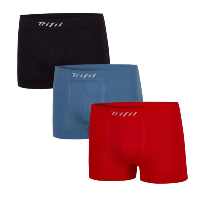 Cueca Boxer Sem Costura Microfibra Trifil