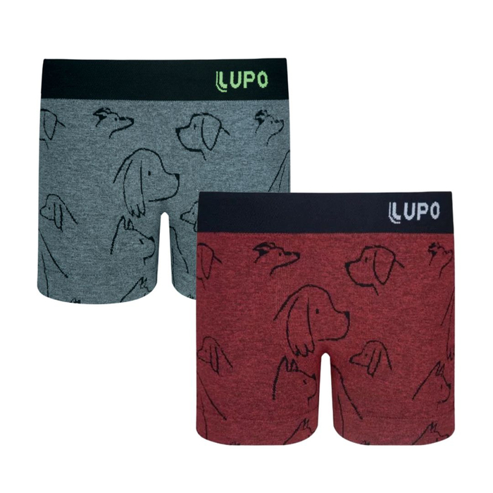 Cueca Boxer Infantil Microfibra Lupo