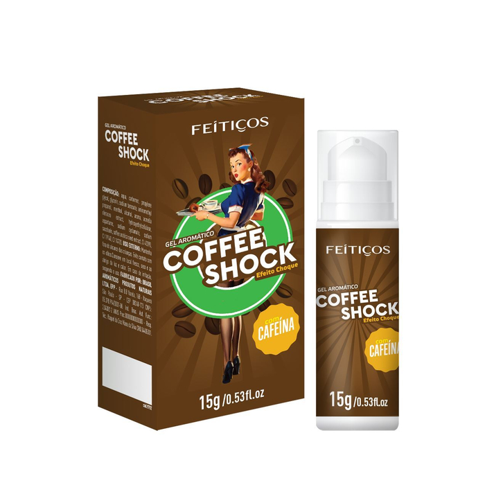 Coffee Shock Gel Eltrizante Beijável 15g Feitiços