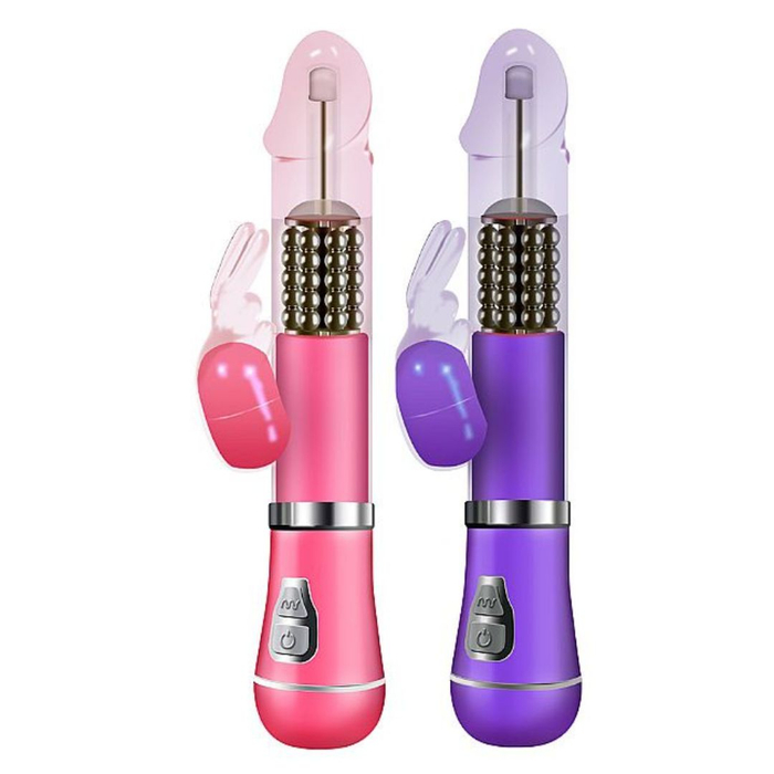 Vibrador Rabbit Recarregável 9 Vibrações E 6 Modos De Rotação Vibe Toys