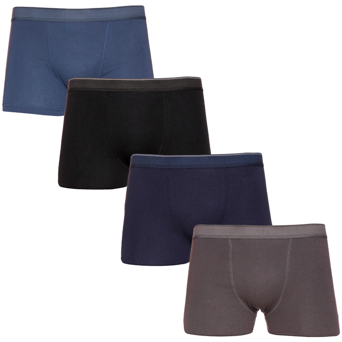 Cueca Boxer Adulto Lisa Em Algodão Nawes