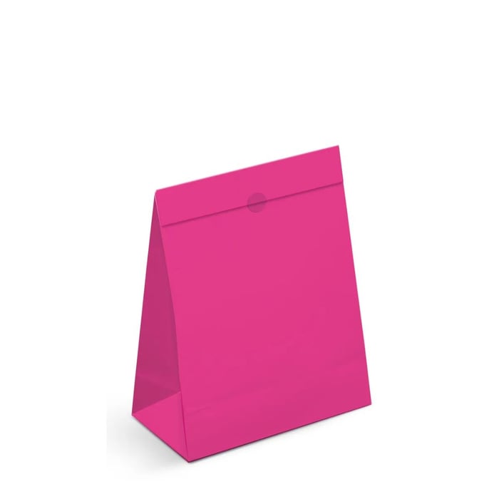 Saco De Papel M Para Presente Pink Core Cromus