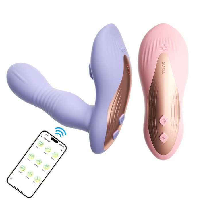 Vibrador Ponto G Tabena 10 Modos De Vai E Vem E Pulsação Controle Via App