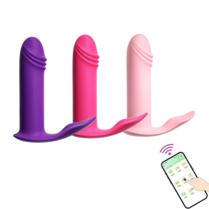 Vibrador Little Girl Com Penetrador 10 Vibrações Controle Via Aplicativo Lilo