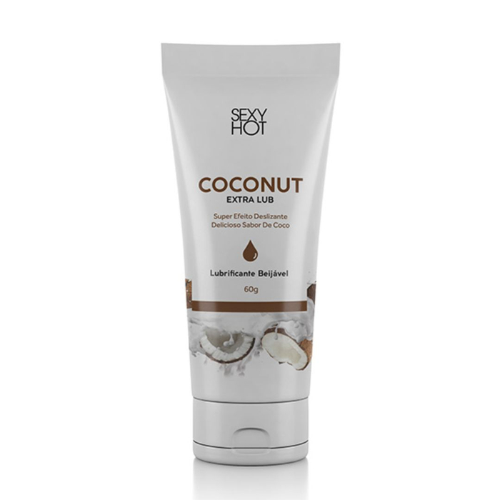 Coconut Extra Lub Lubrificante Beijável 60g Sexy Hot