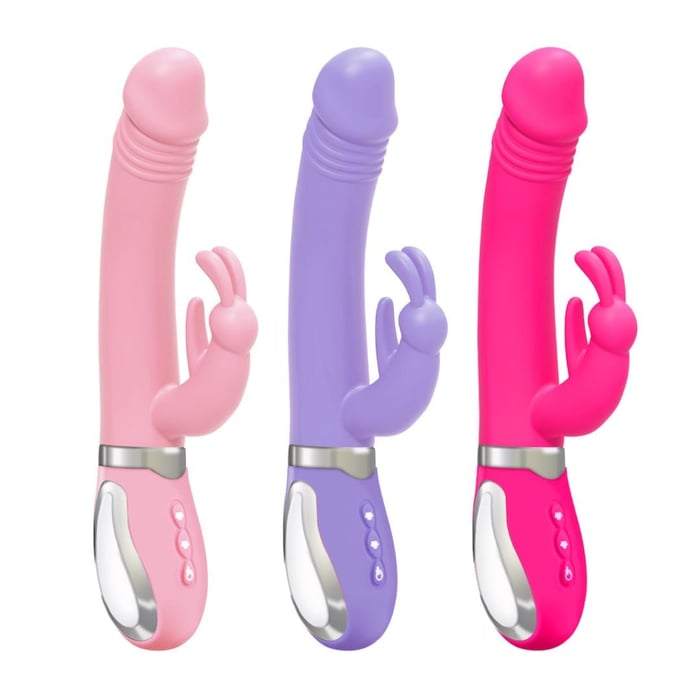 Vibrador Rabbit Naughty Com Língua Estimuladora 36 Vibrações E Aquecimento