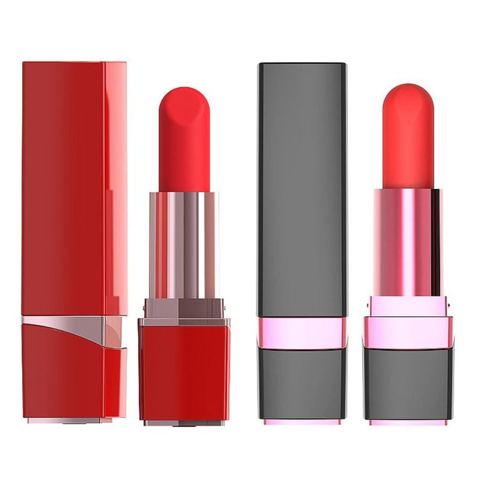 Vibrador Batom Recarregável Com 10 Modos De Vibração