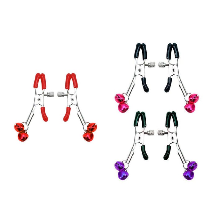 Grampos Colors Para Os Seios Com Adorno Em Metal Vibe Toys