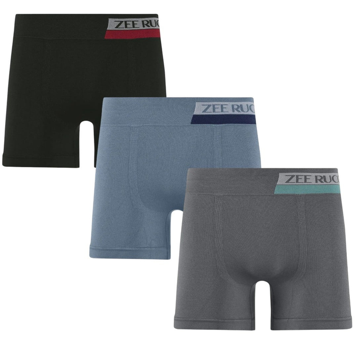 Cueca Boxer Adulto Sem Costura Listra Lateral Zee Rucci