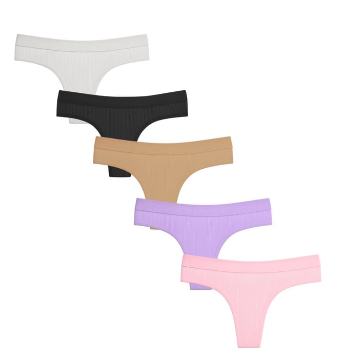 Calcinha Fio Duplo Garota Tecido Canelado Concept Lingerie