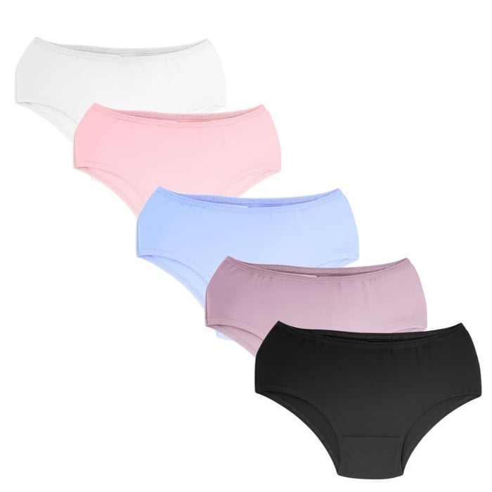  Calcinha Infantil Lana De Algodão Com Elástico Soficotton