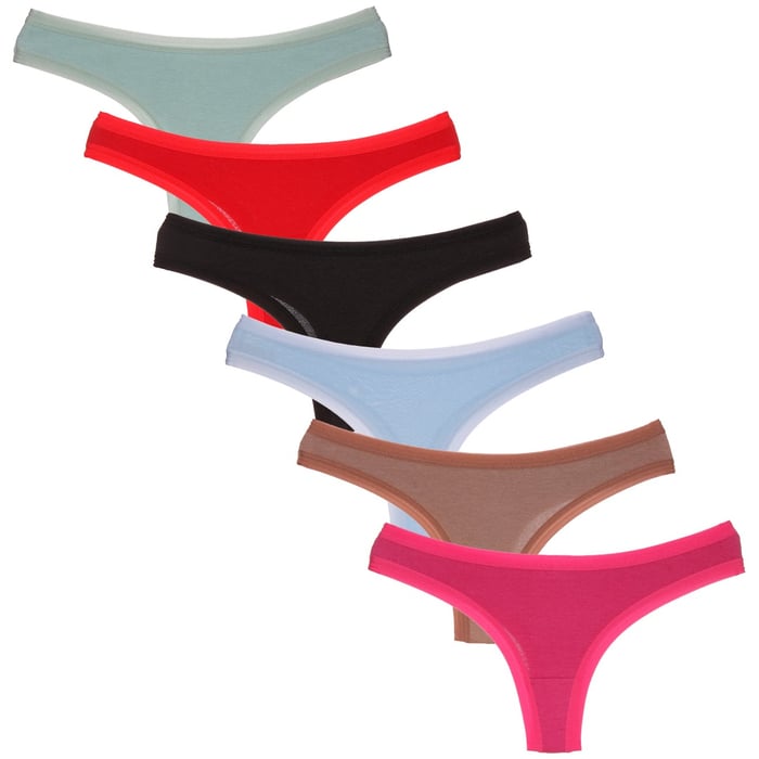 Calcinha Fio Dental Marine Em Algodão Soficotton