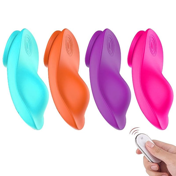 Vibrador De Calcinha Leaf 9 Modos De Vibração Recarregável Shande