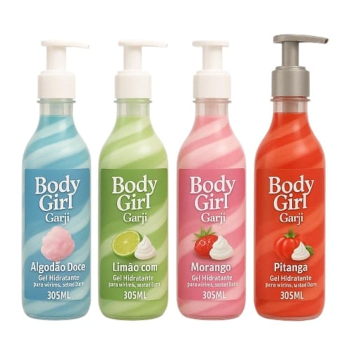 Body Girl Gel Hidratante Para Virilha E Bumbum Beijável 305ml Garji