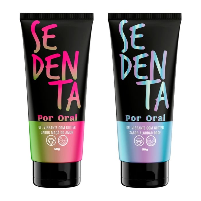 Sedenta Por Oral Gel Vibrante Com Glitter  50g Pepper Blend