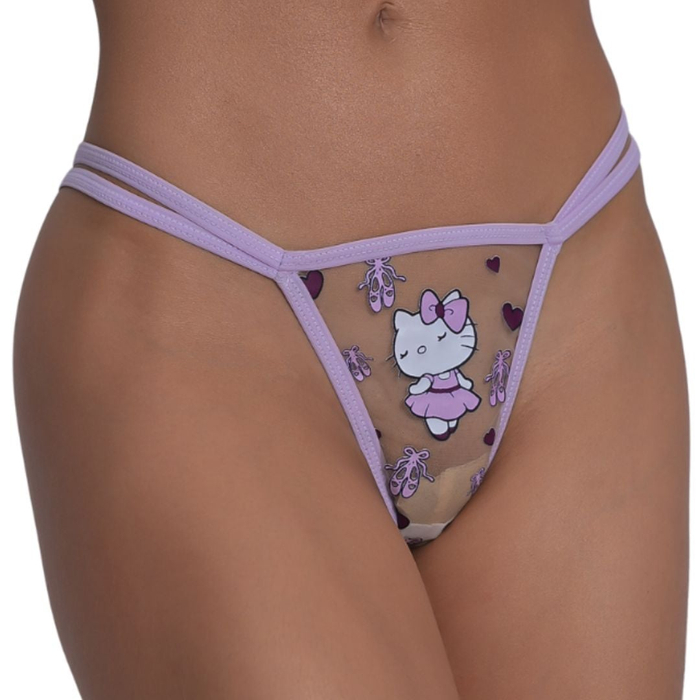 Calcinha Em Tule Hello Kitty Bailarina Pimenta Sexy