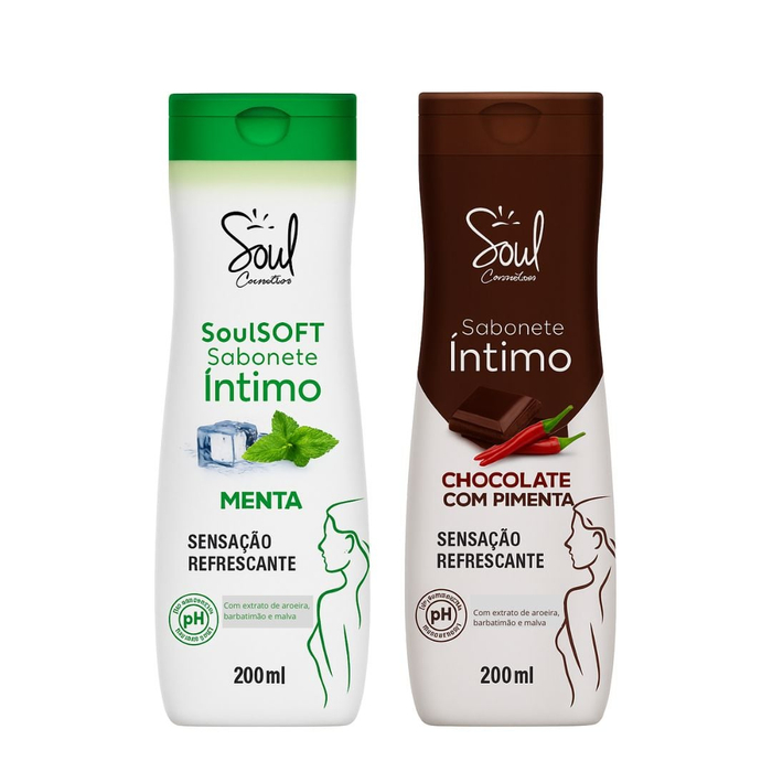 Sabonete íntimo Sensação Refrescante 200ml Soul Cosméticos
