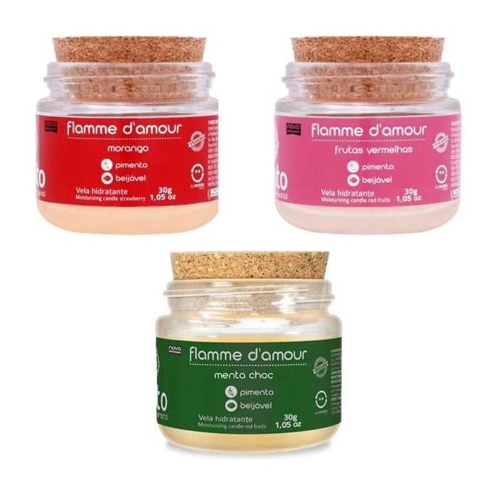Flamme D Amour Vela Beijável 30g Santo Sexo