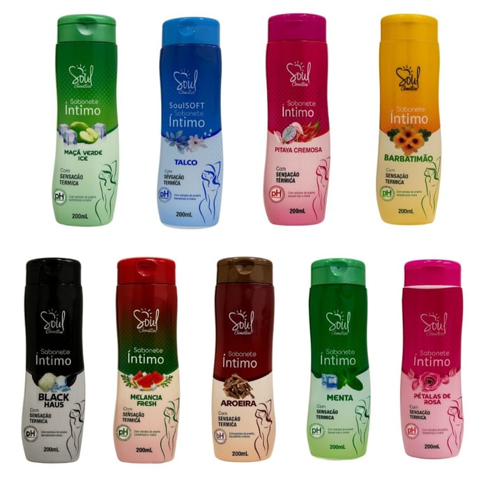 Sabonete íntimo Feminino Sensação Térmica 200ml Soul Cosméticos