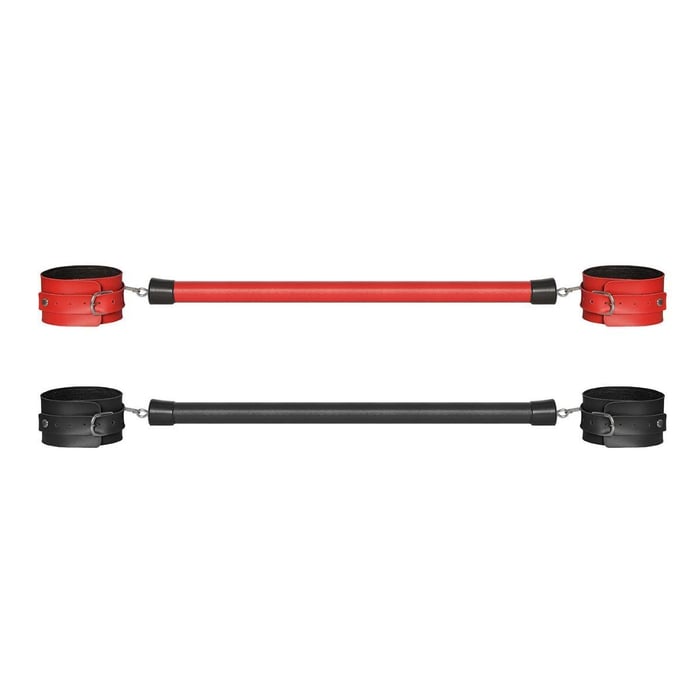 Tornozeleira Preta Com Separador 50cm Dominatrix