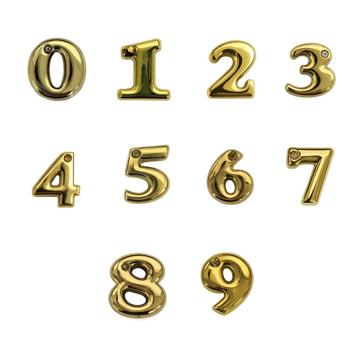 Números Para Personalizar Em Plástico Abs Hard