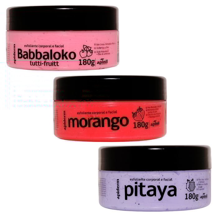 Apiderm Esfoliante Corporal E Facial 180g Apinil Cosméticos