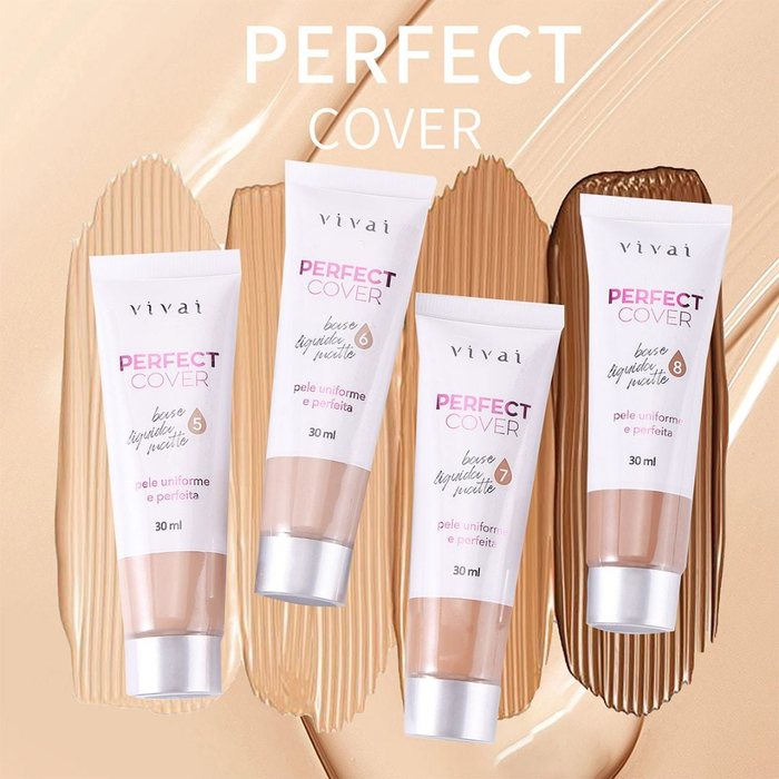 Base Líquida Matte Cores 2.0 Perfect Cover Vivai