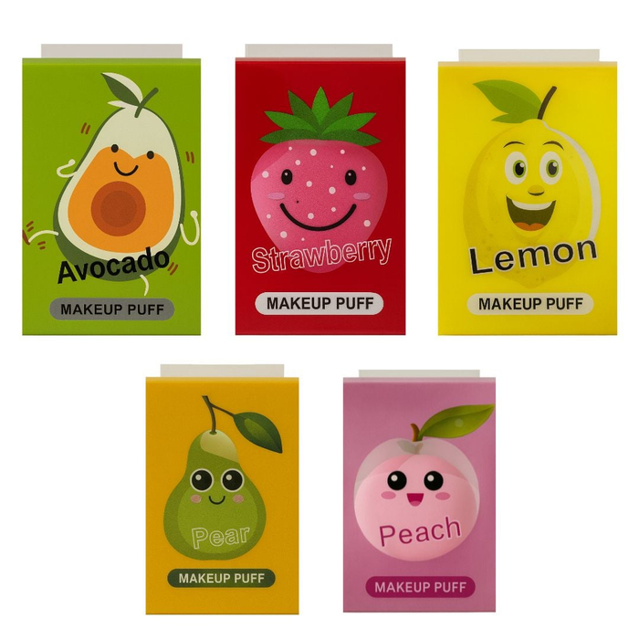 Esponja Makeup Puff Formato De Frutas Vibe Toys