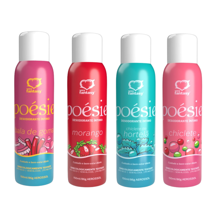 Desodorante íntimo Poésie Jato Seco 150ml Sexy Fantasy