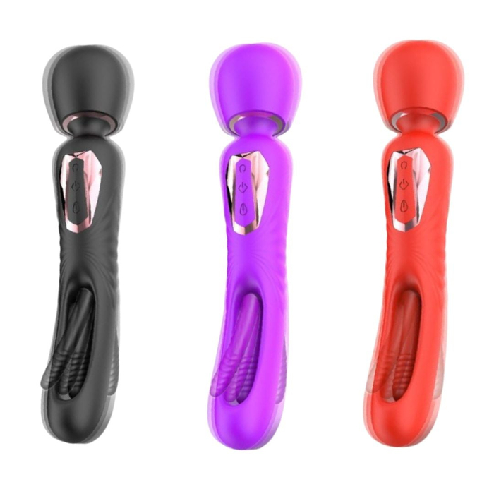 Vibrador Varinha Mágica Duplo Recarregável Para Ponto G E Estimulação De Clitóris Dennis