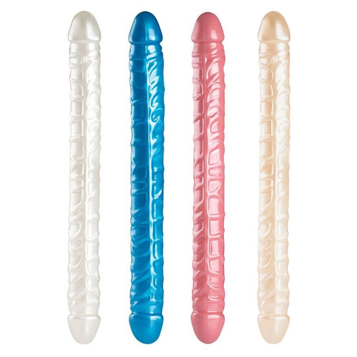 Prótese Dupla Dildo Super Realística 43 X 4cm Vibe Toys