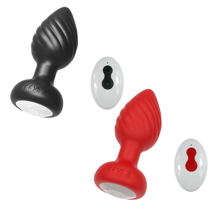 Plug Anal Escalonado Com Led 10 Vibrações E Controle Remoto Vibe Toys