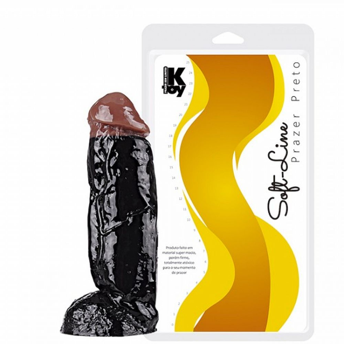 Prótese Escroto Duo Color 18,5 X 4,5 Cm Ktoy 