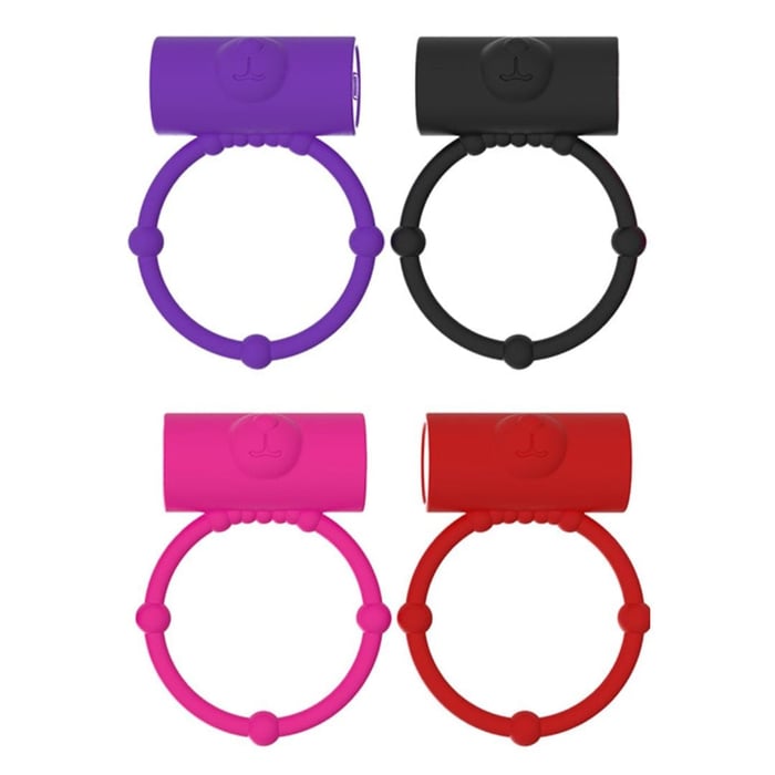Anel Silicone Ursinho Flexível Com Cápsula Vibratória Vibe Toys