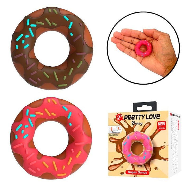 Super Donut Anel Peniano Em Silicone Pretty Love