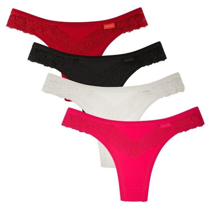 Calcinha Fio Dental Duplo Renda V Nayane