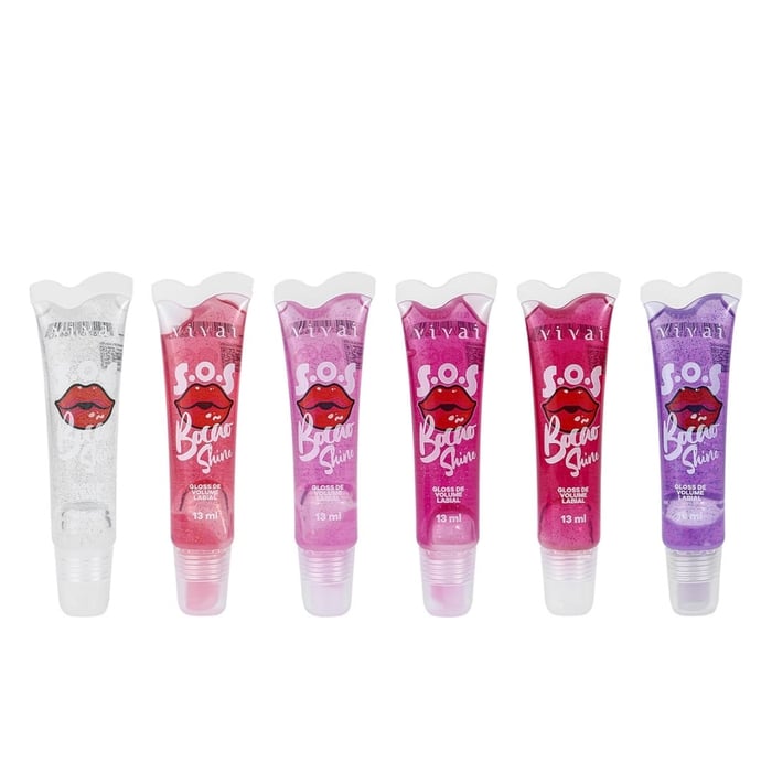 S.o.s Bocão Shine Gloss De Volume Labial 13ml Vivai