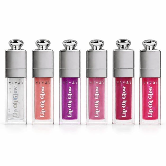 Gloss Lip Oil Glow Efeito Espelhado 9,5ml Vivai