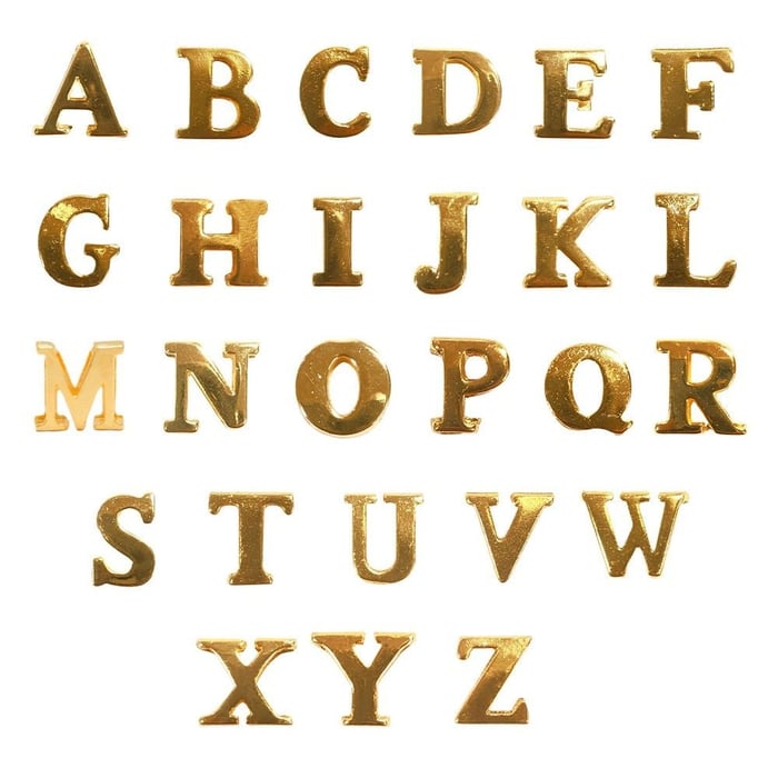 Letras Para Calcinha Personalizada De Metal Mil Toques