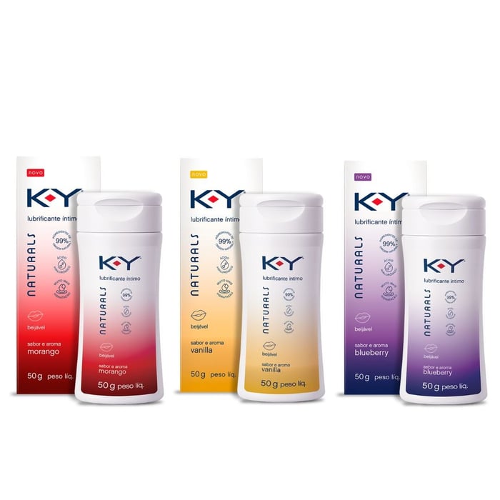 Lubrificante íntimo Beijável Naturals 50g Ky