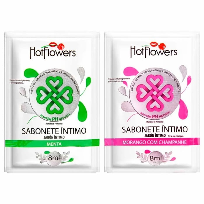 Sabonete íntimo Sachê 8 Ml Hot Flowers