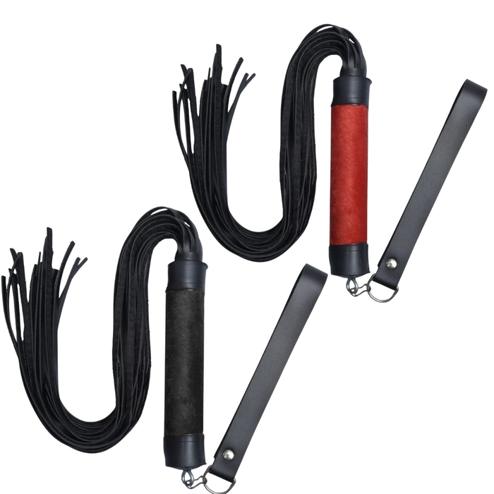 Chicote Dominatrix 24 Tiras 40cm Pelúcia  Dominatrix