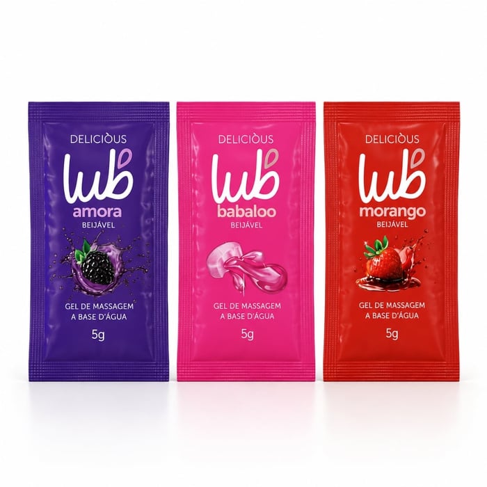 Sachê Lub Gel Beijável De Massagem 5g Delicious