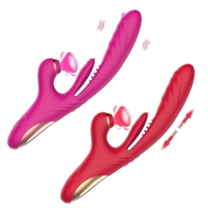 Vibrador Lainna Tripla Estimulação 7 Modos De Vai E Vem Vibe Toys